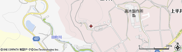愛知県新城市上平井（大谷）周辺の地図