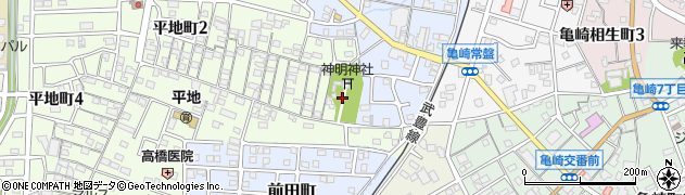平地神明社周辺の地図