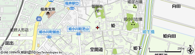 愛知県安城市姫小川町姫159周辺の地図