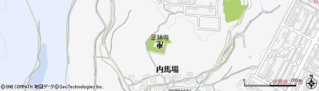 兵庫県猪名川町（川辺郡）内馬場（北谷）周辺の地図