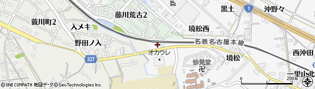 愛知県岡崎市藤川町（南荒古）周辺の地図