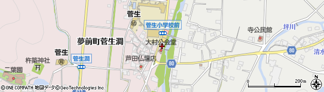 兵庫県姫路市夢前町菅生澗804周辺の地図