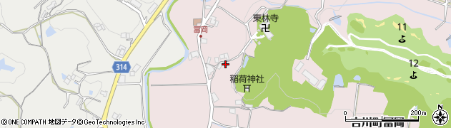 兵庫県三木市吉川町冨岡1803周辺の地図