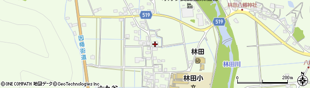 兵庫県姫路市林田町六九谷周辺の地図