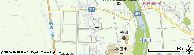 兵庫県姫路市林田町（六九谷）周辺の地図
