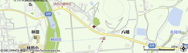 兵庫県姫路市林田町八幡538周辺の地図