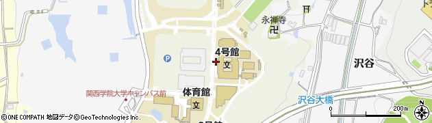 兵庫県三田市学園上ケ原周辺の地図