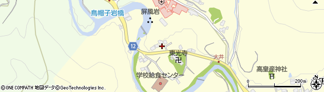 兵庫県川辺郡猪名川町北田原屏風浦周辺の地図