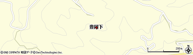 岡山県加賀郡吉備中央町豊岡下周辺の地図