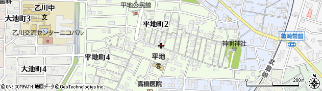 乙栄商店周辺の地図