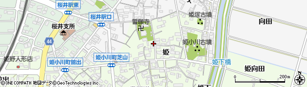 愛知県安城市姫小川町姫146周辺の地図