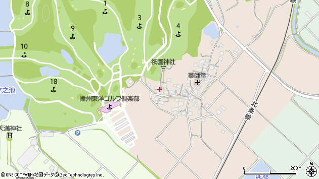〒675-2331 兵庫県加西市東横田町の地図