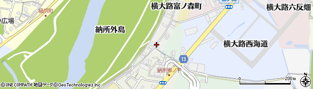 京都府京都市伏見区横大路富ノ森町周辺の地図