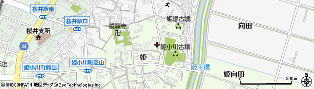 愛知県安城市姫小川町姫75周辺の地図