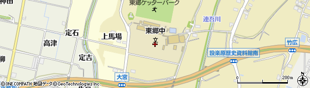 愛知県新城市竹広（宮川）周辺の地図