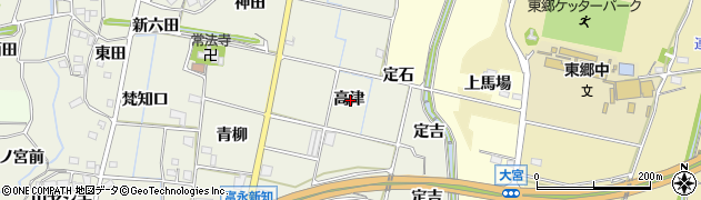 愛知県新城市富永高津周辺の地図