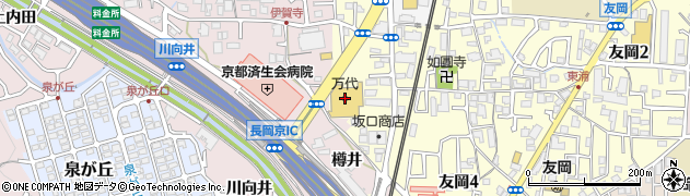 ｍａｎｄａｉ長岡京店周辺の地図