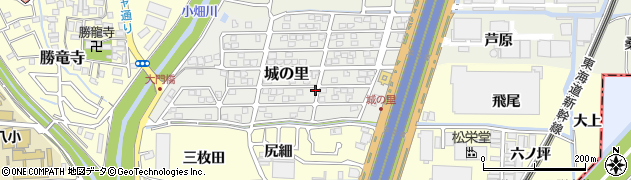 京都府長岡京市城の里周辺の地図