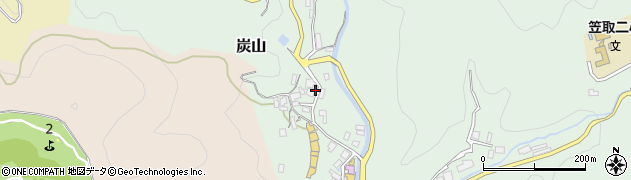 京都府宇治市炭山久田周辺の地図