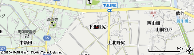 愛知県岡崎市竜泉寺町（下北野尻）周辺の地図