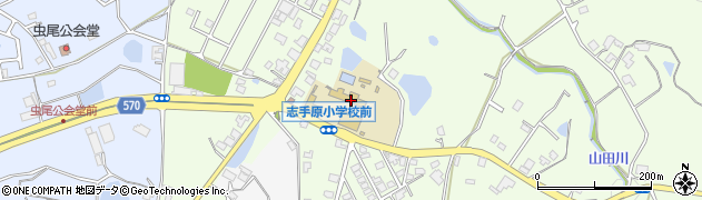三田市立志手原小学校周辺の地図