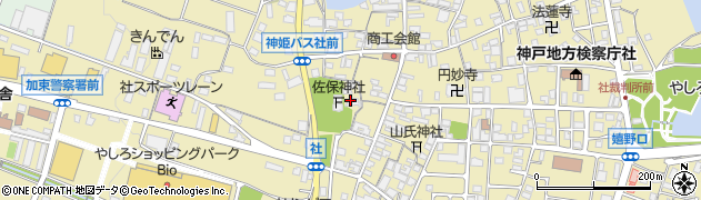 佐保神社周辺の地図