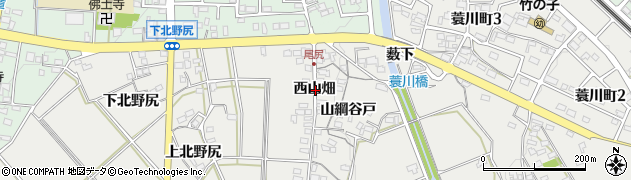 愛知県岡崎市竜泉寺町西山畑周辺の地図