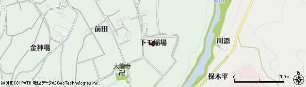 愛知県新城市有海（下モ稲場）周辺の地図