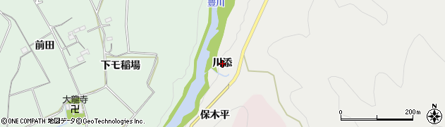 愛知県新城市乗本（川添）周辺の地図
