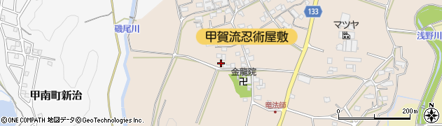 滋賀県甲賀市甲南町竜法師2236周辺の地図