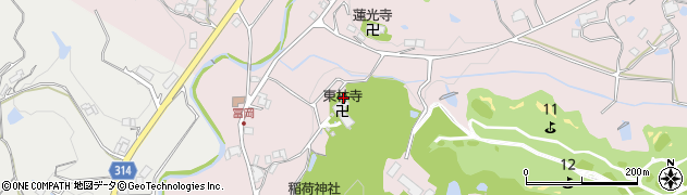 兵庫県三木市吉川町冨岡1104周辺の地図