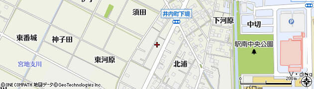 愛知県岡崎市野畑町北浦55周辺の地図