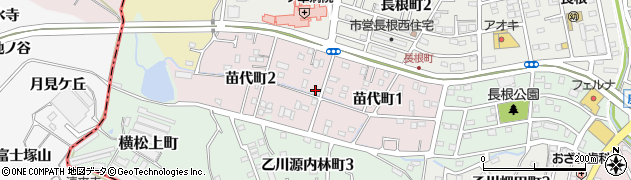 愛知県半田市苗代町周辺の地図