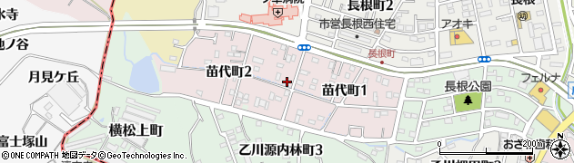 愛知県半田市苗代町周辺の地図
