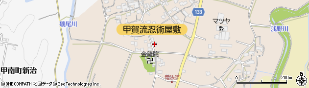 滋賀県甲賀市甲南町竜法師936周辺の地図