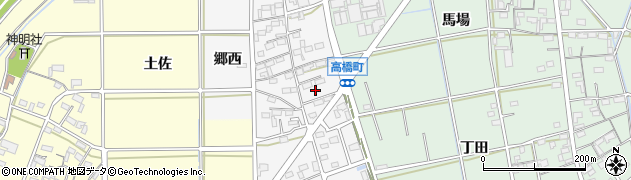 愛知県岡崎市高橋町（屋敷）周辺の地図