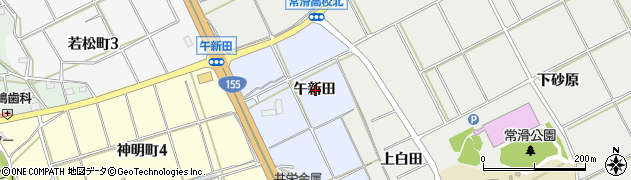 愛知県常滑市榎戸午新田周辺の地図