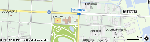 三重県四日市市楠町北五味塚1447周辺の地図