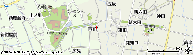 愛知県新城市富永（西田）周辺の地図