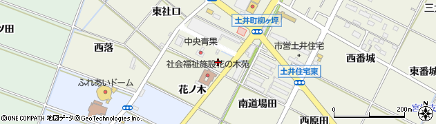 愛知県岡崎市土井町（地堂）周辺の地図