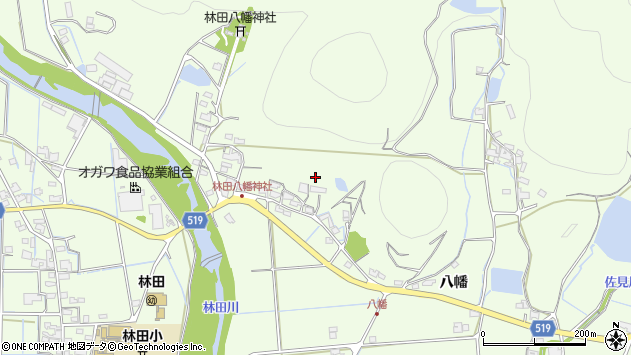 〒679-4215 兵庫県姫路市林田町八幡の地図