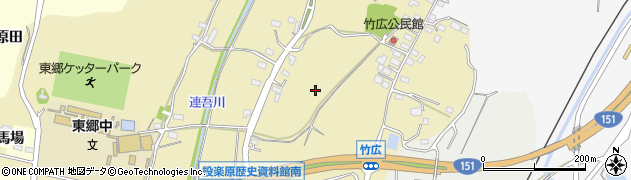 愛知県新城市竹広山形周辺の地図