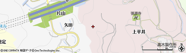 愛知県新城市上平井（杉ノ本）周辺の地図