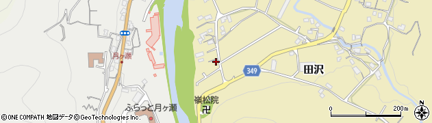 静岡県伊豆市田沢134-3周辺の地図
