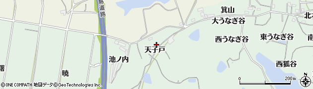 愛知県阿久比町（知多郡）植大（天子戸）周辺の地図