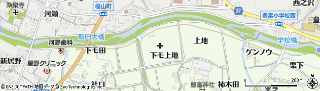 愛知県岡崎市牧平町（下モ上地）周辺の地図