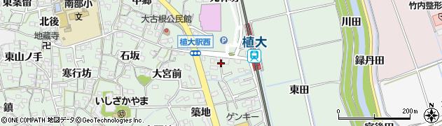 愛知県阿久比町（知多郡）植大（大松本）周辺の地図