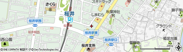西尾信用金庫桜井支店周辺の地図