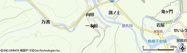 兵庫県猪名川町（川辺郡）万善（一本松）周辺の地図