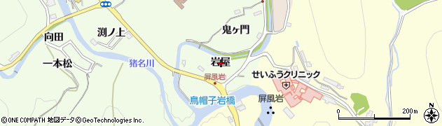 兵庫県川辺郡猪名川町万善岩屋周辺の地図
